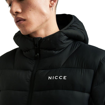 Men's Nicce Hooded Puffer Jacket – Water-Resistant, Padded Coat with Zip Pockets