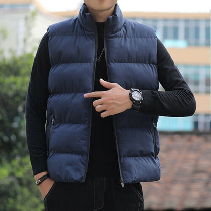 Stay Warm Without the Bulk – Men's Quilted Padded Sleeveless Gilet | Stylish, Lightweight & Winter-Ready!